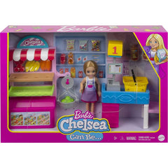 Barbie Chelsea Supermarket You Can Be Anything Playset  with 15+ Accessories