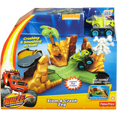 Blaze and the Monster Machines Slam and Crash Zeg with Track