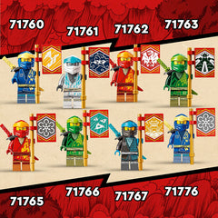 LEGO NINJAGO Zanes Power Up Mech Evo Action Figure & Cobra Set 71761