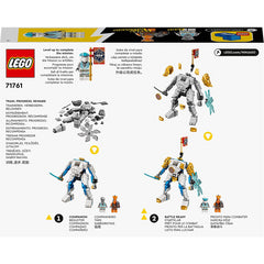 LEGO NINJAGO Zanes Power Up Mech Evo Action Figure & Cobra Set 71761