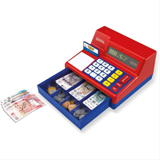 Learning Resources Pretend & Play Calculator Cash Register (UK Currency)