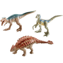 Jurassic World Mini Dino 3 Pack FPN85 - Baryonyx Ankylosaurus Metallic Blue (FPN - Maqio