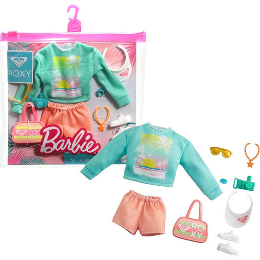 Barbie Clothes Fashion Pack By Roxy - Green Sweatshirt & Accessories
