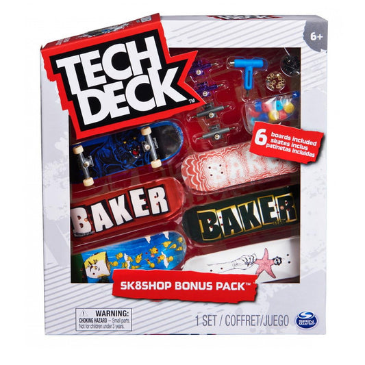 Tech Deck Sk8Shop Bonus Pack Finger Skateboards - Baker