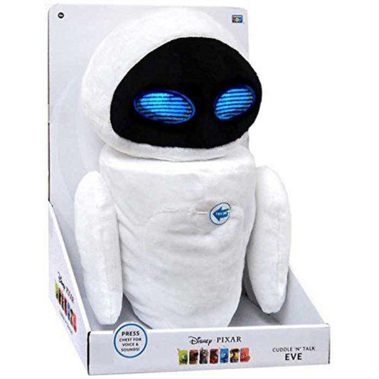 Disney Pixar Wall-E Movie Cuddle N Talk 12 Inch Plush Figure Eve - Maqio