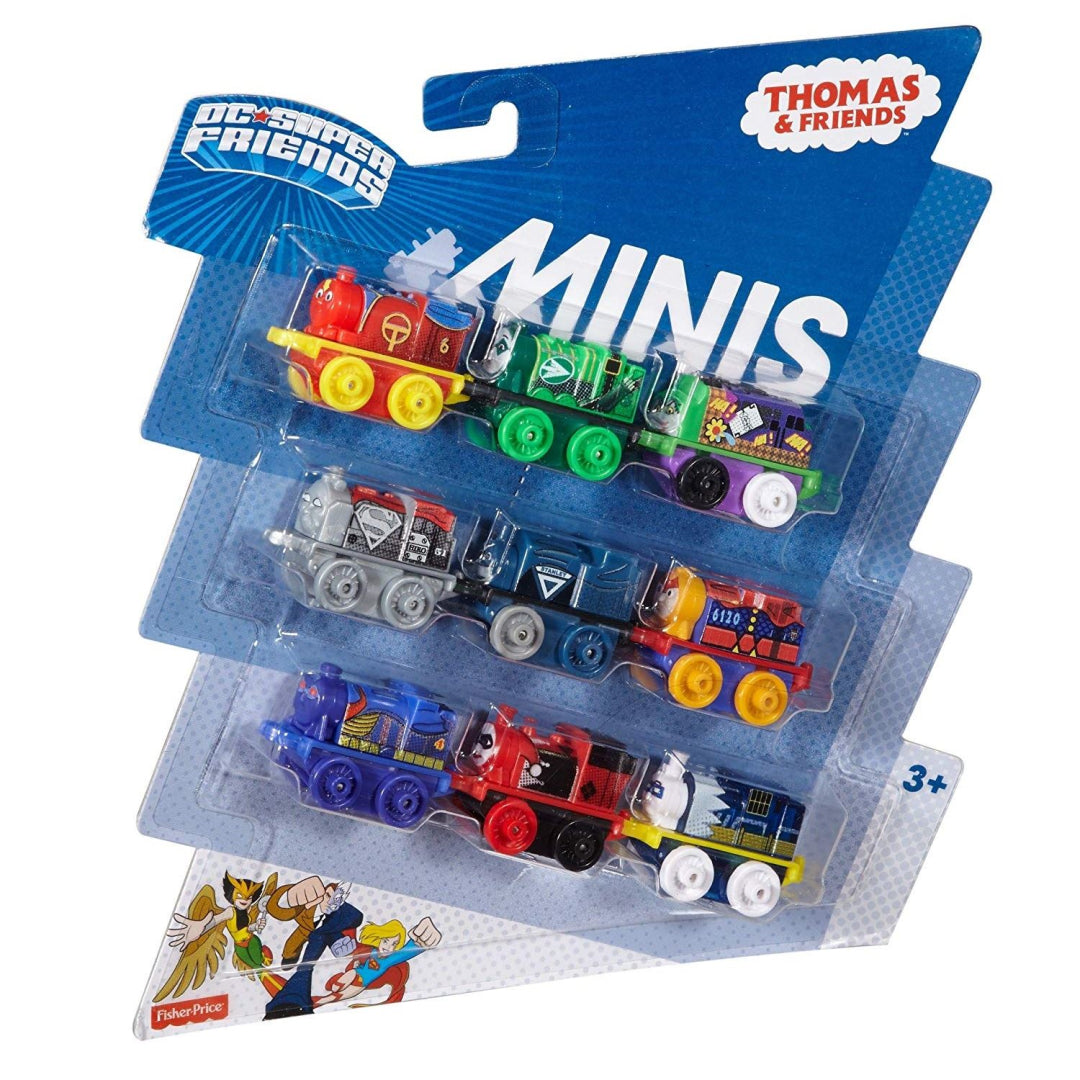 Fisher-Price Children's Thomas the Train Minis DC Super Friends Character Toy (9 Pack ), Multicolor, Small Assorted - Maqio