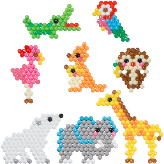 Aquabeads Zoo Life Set with 600 Multicoloured Beads in 12 Colours