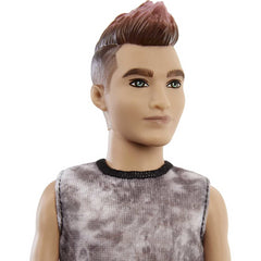 Barbie Fashionista Doll Zip Case Ken Punk Rock Rocker Doll - Maqio