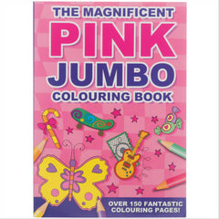 The Magnificent Pink Jumbo Colouring Book - Maqio