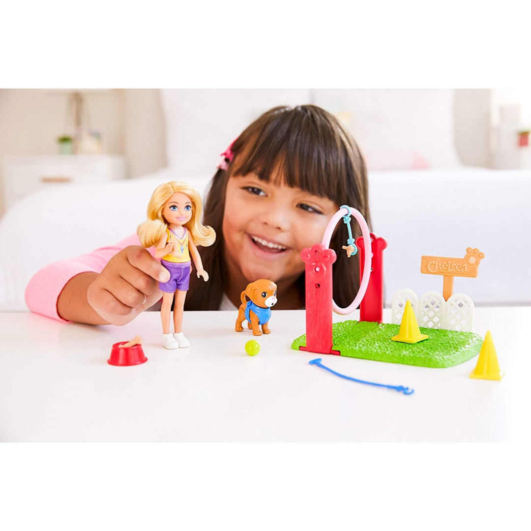 Barbie Chelsea Dog Trainer Playset & Doll - Maqio