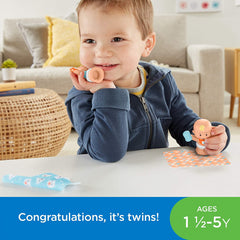 Fisher-Price Little People Twins + Bear Blanket - Maqio