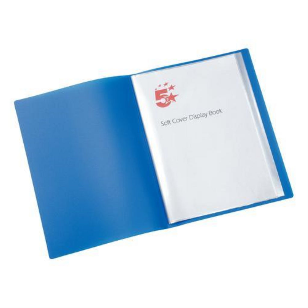 5 STAR A4 10 POCKET FLEXIBLE COVER DISPLAY BLUE  814989 - Maqio