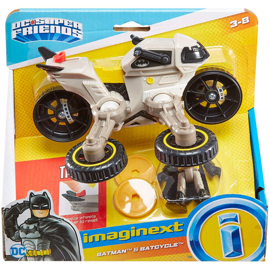 Imaginext DC Super Friends Vehicles - Batman & Batcycle - Maqio