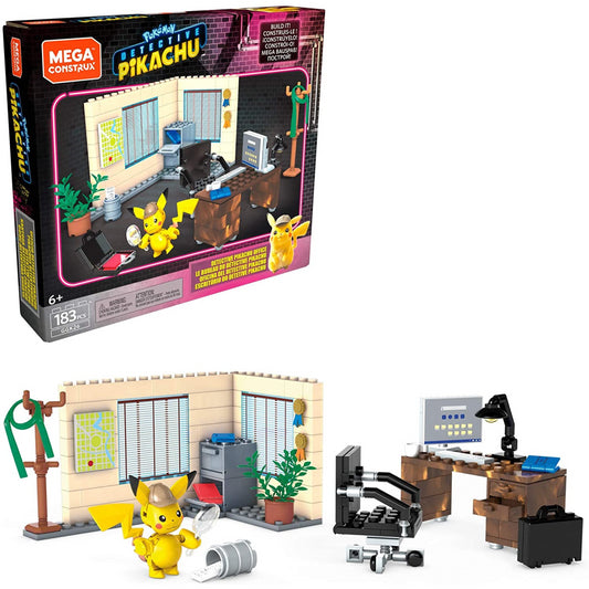 Mega Construx Detective Pikachu Office Construction Set GGK26 - Maqio