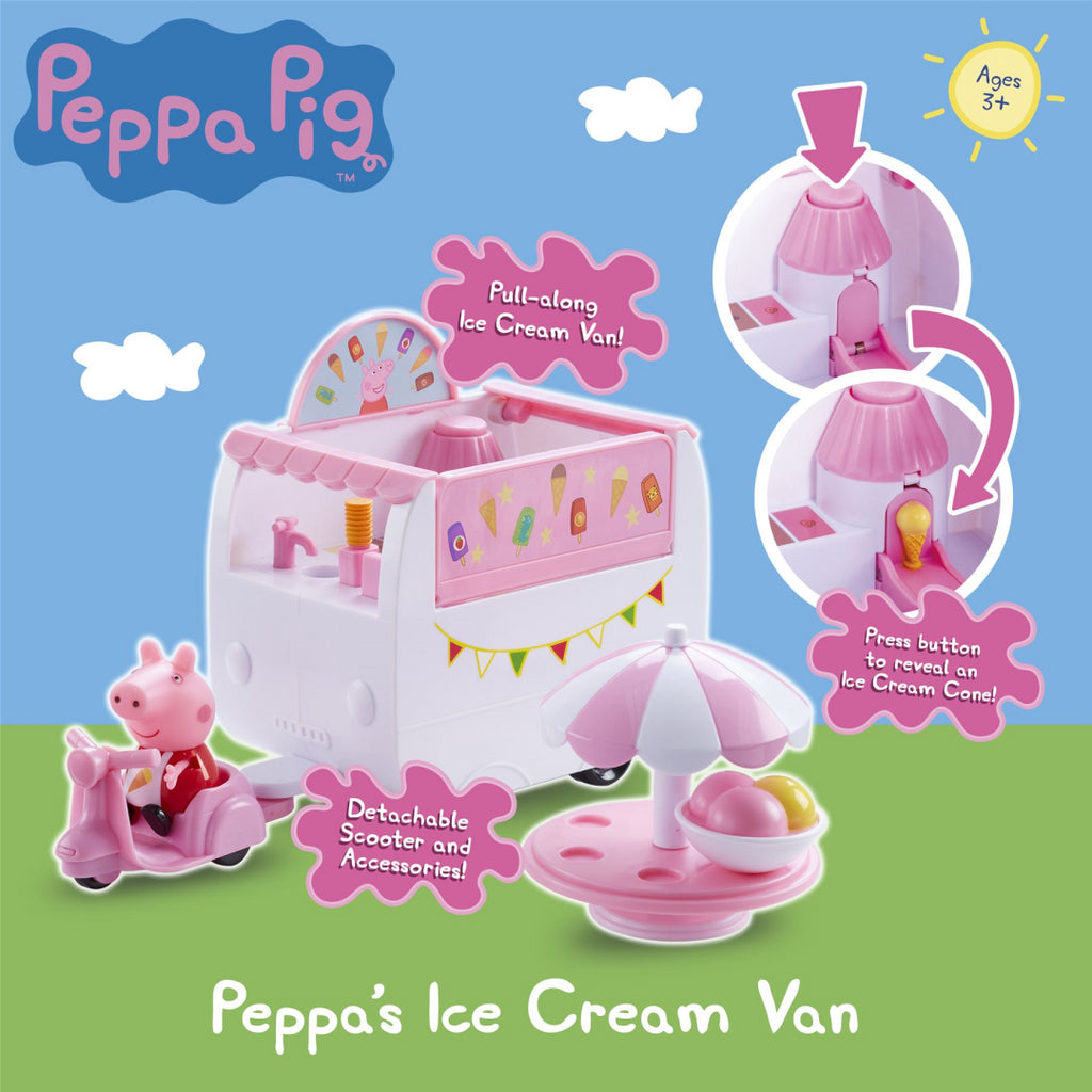 Peppa Pig  Playset - Pink Ice Cream Van - Maqio