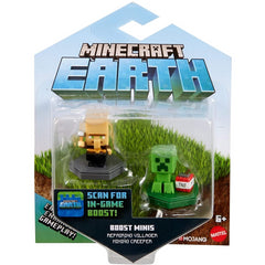 Minecraft Earth GMD15 Repairing Villager & Mining Creeper 2 Pack (GKT41) - Maqio