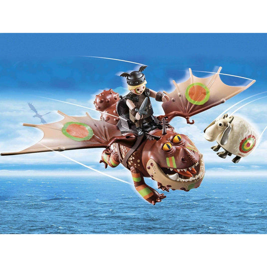 Playmobil Dreamworks Dragons Dragon Racing Fishlegs Meatlug - Maqio
