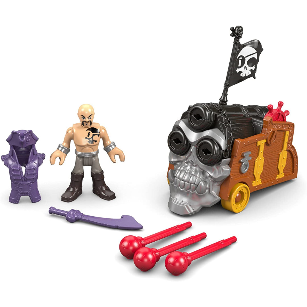 Fisher-Price Imaginext Davey Jones & Triple Cannon DHH74 - Maqio