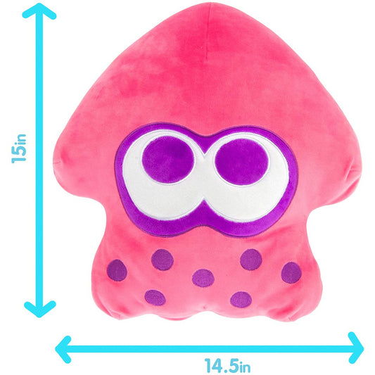 Mario Bros Club Mocchi Pink Splatoon Squid Plush Soft Toy - Maqio