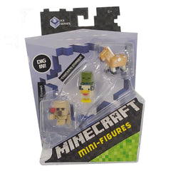 Minecraft Chicken Zombie, Horse & Iron Golem Mini Action Figures - Maqio