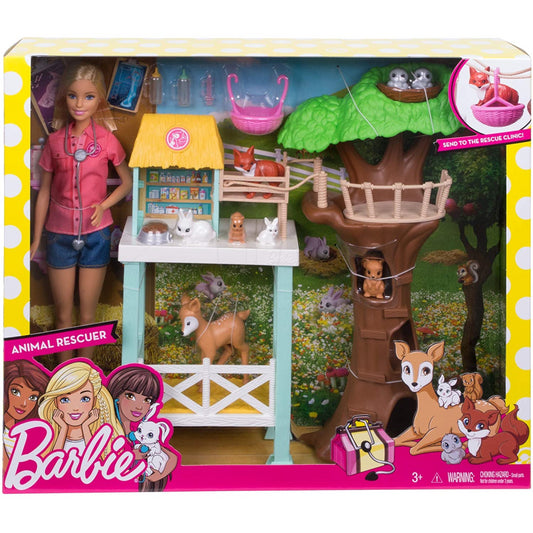 Barbie Animal Doctor Doll with Playset FCP78 - Maqio