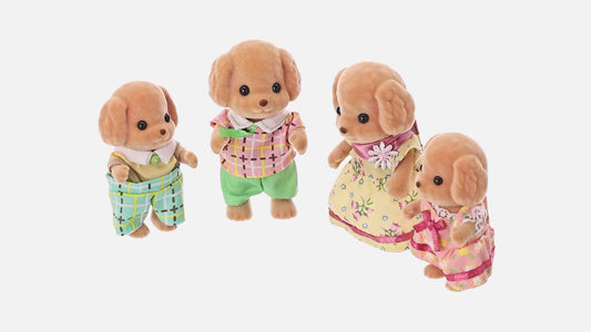 Sylvanian Families Toy Poodle Family of 4 Figures