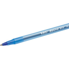 BIC Round Stic Medium 70 Ball Pens inc 35 Black 23 Blue & 12 Red - Maqio