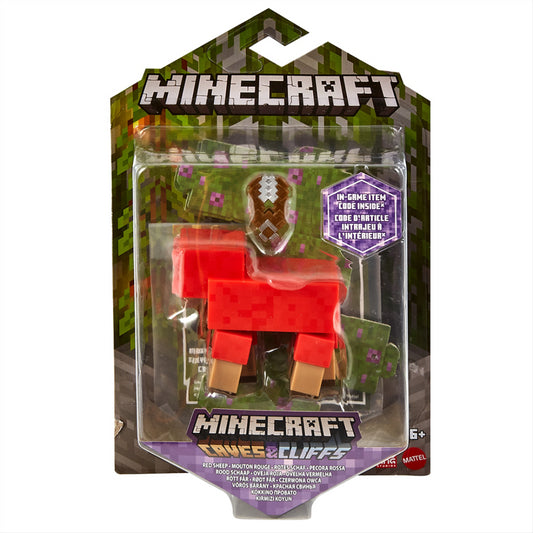 Minecraft Craft-A-Block Figure - Red Sheep - Maqio