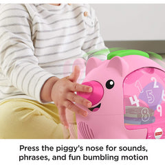 Fisher-Price Laugh & Learn Count & Rumble Piggy Bank Musical Baby Toy GJC68 - Maqio