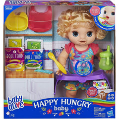 Baby Alive Happy Hungry Baby with Blonde Curly Hair E4894 - Maqio