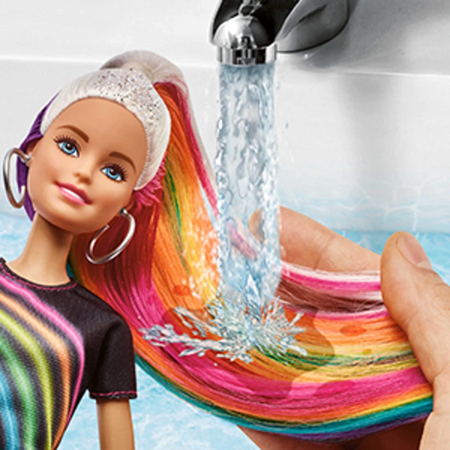 Rainbow sparkle barbie on sale