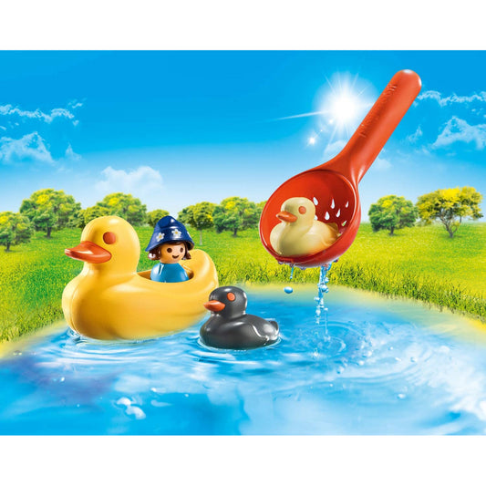 Playmobil 123 5pc Aqua Duck Family & Figure - Maqio