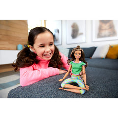 Barbie Light Brown Hair Made to Move Doll Flexible Yoga Doll - Maqio