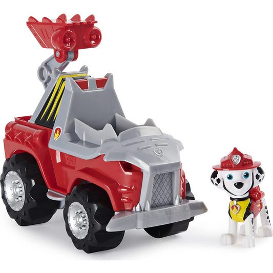 Paw Patrol Dino Rescue Rev Up Vehicle & Mystery Dinosaur Figure - Marshall - Maqio