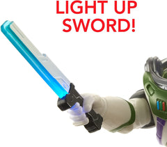 Disney Pixar Lightyear 12-inch Laser Blade Buzz Lightyear with Lights, Motion and Sounds