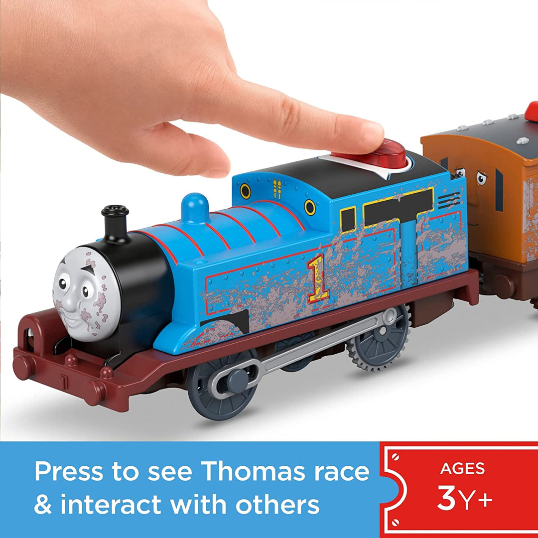 Thomas & Friends Fisher-Price Talking Thomas Motorized Toy Train with Phrases Sounds - Maqio