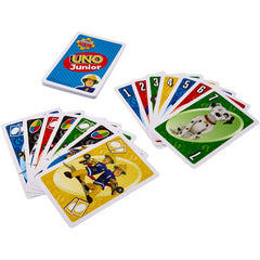 UNO Junior Fireman Sam Card Game Mattel Games FMW18 (German Language Product) - Maqio