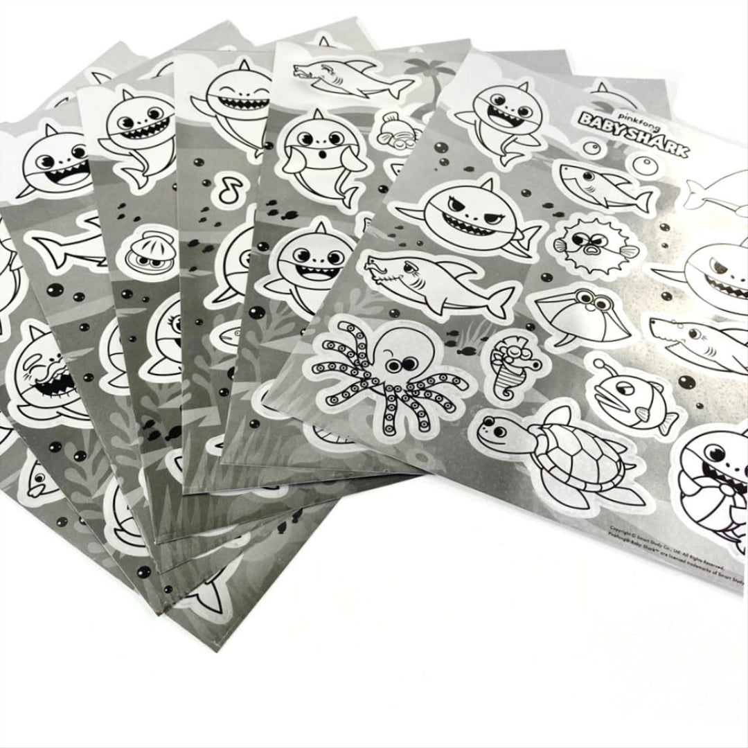 Baby Shark Surprise Metallic Sticker Set 3211/BSME - Maqio