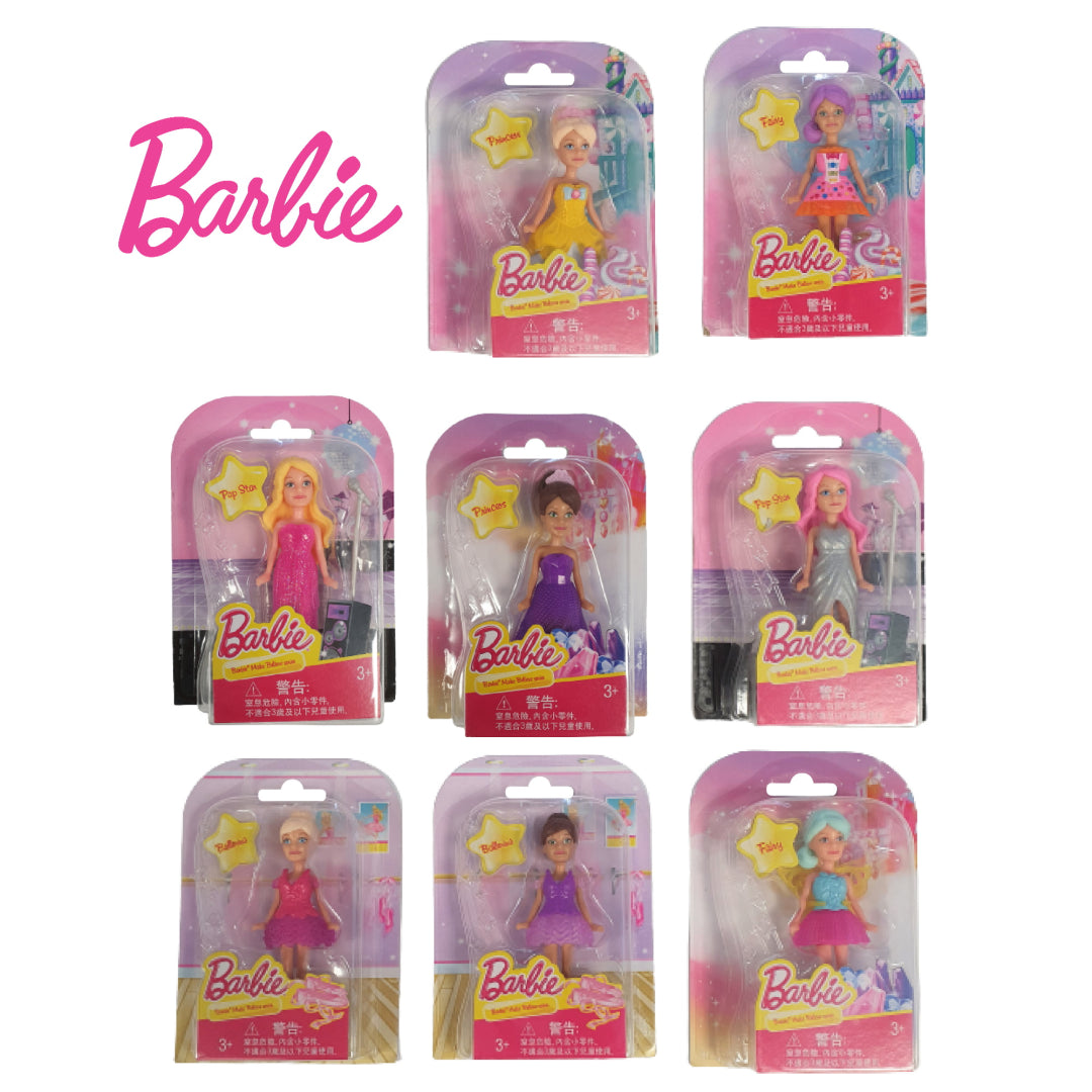 Barbie Make Believe Series Set of 8 Mini Dolls - Maqio