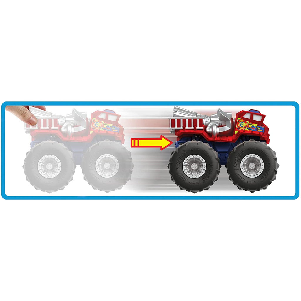 Hot Wheels 5 Alarm Monster Trucks Twisted Tredz - Maqio