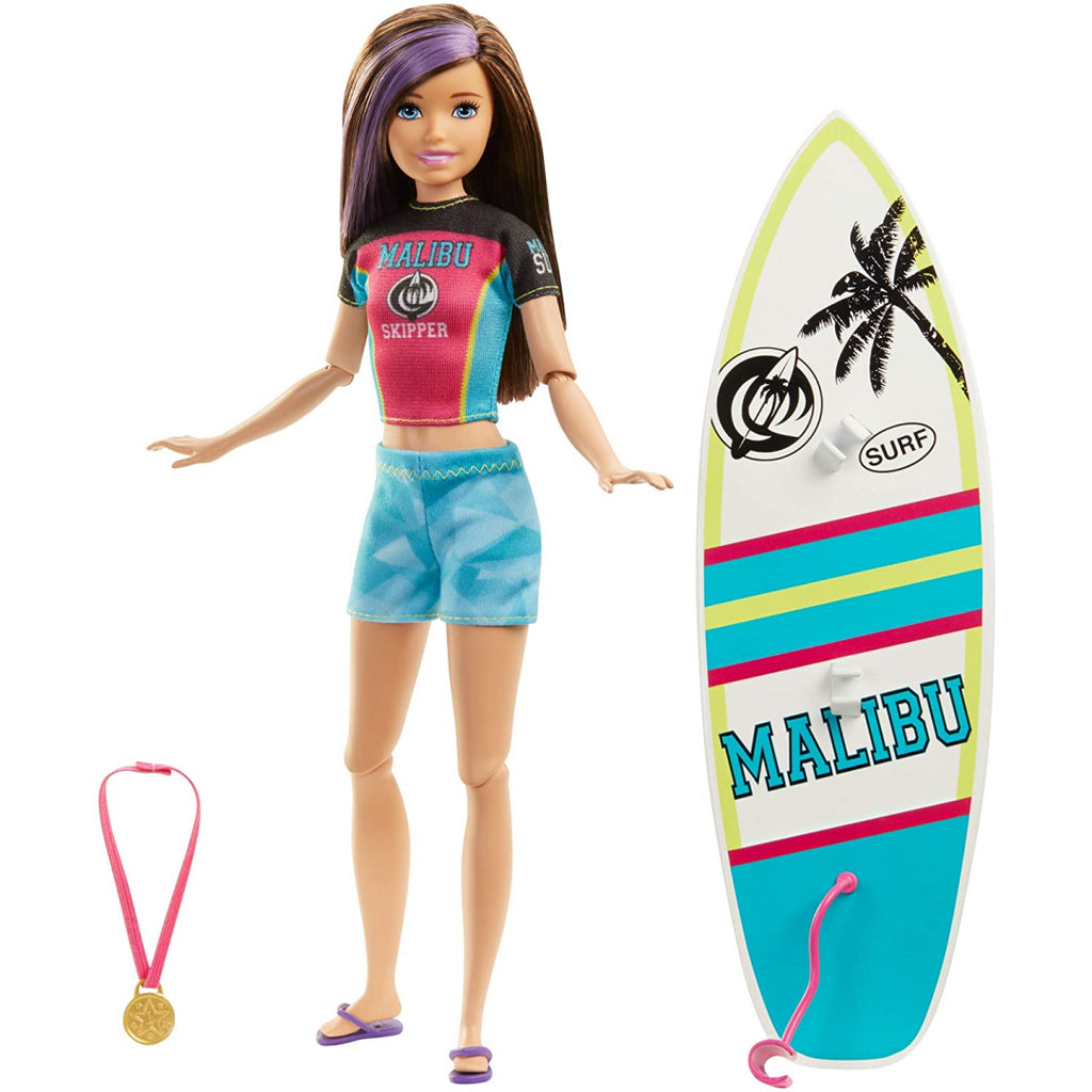 Barbie Sisters Surfer Skipper Sports Doll - Maqio
