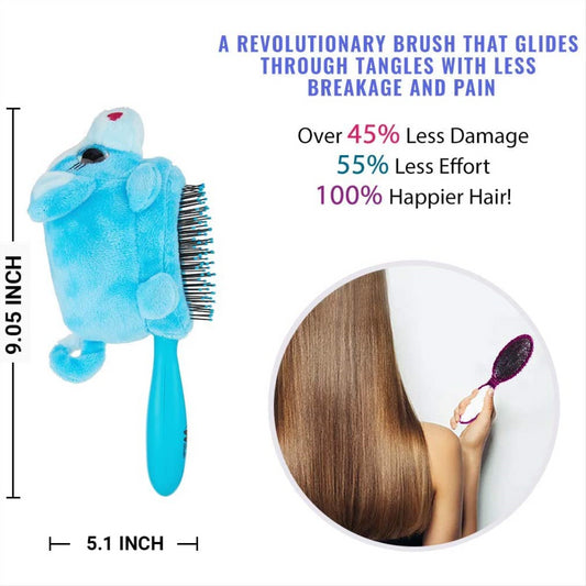 Wet Brush Kids Hair Brush Detangler & Detachable Puppy - Maqio