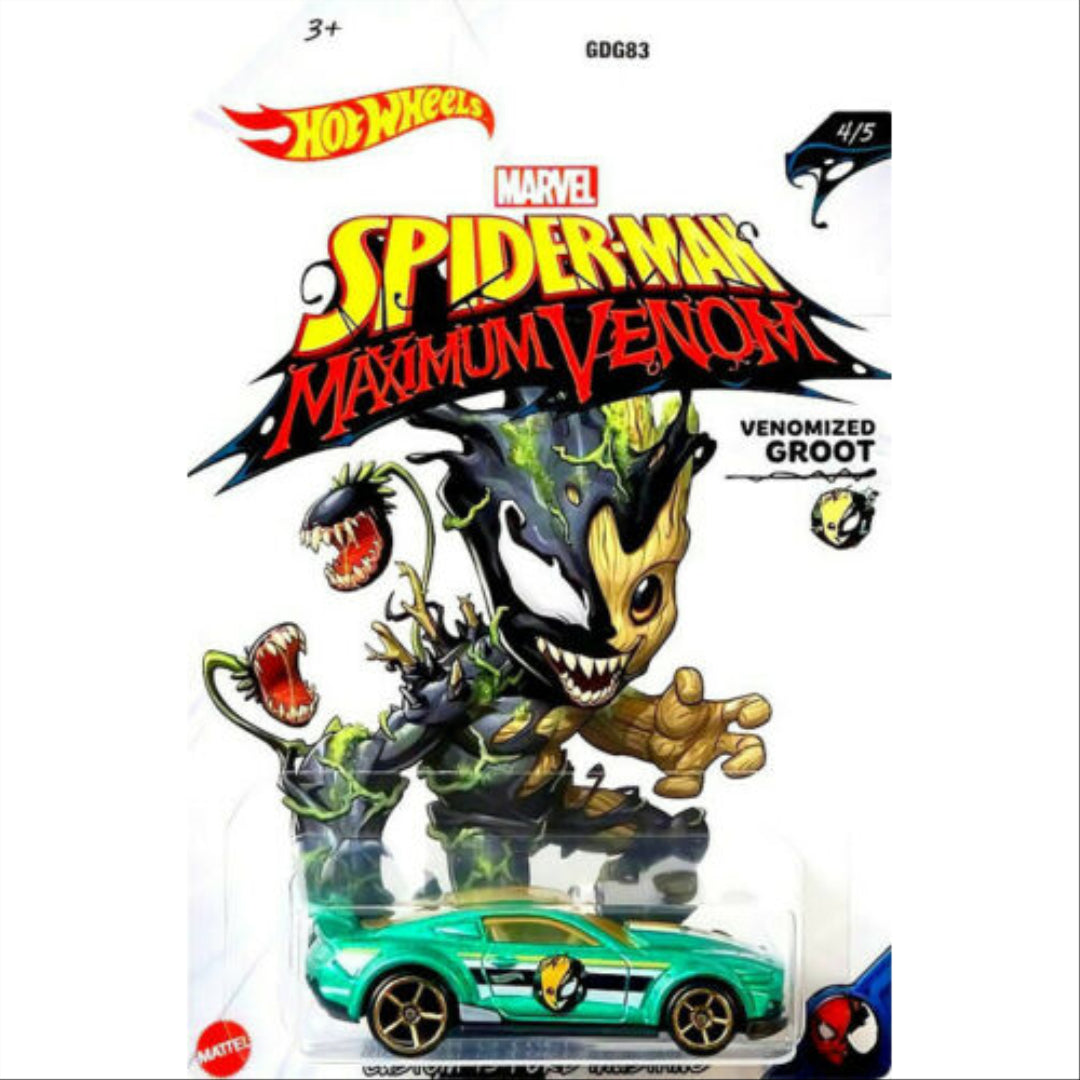 Hot Wheels Spiderman Maximum Venom Hot Wheels Set of 5 - Maqio