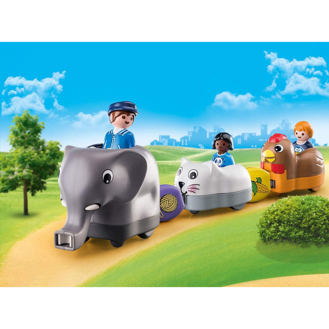 Playmobil 1.2.3 Animal Train Set - Maqio