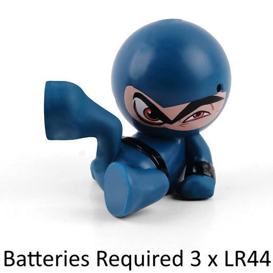 Fart Ninjas YU Gassy Blue Black 9cm Action Figure (Batteries Needed)