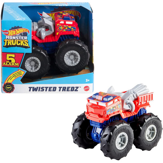 Hot Wheels 5 Alarm Monster Trucks Twisted Tredz - Maqio