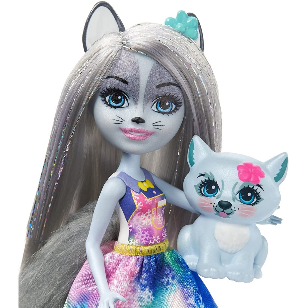 Enchantimals Warmin' Up Cocoa Stand With Hawna Husky & Whipped Cream Figures - Maqio