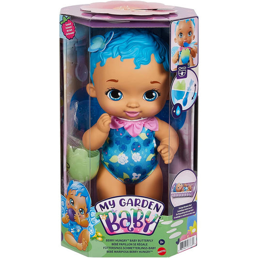 My garden Baby Berry Hungry Baby Butterfly Scented Doll with Blue Hair - Maqio