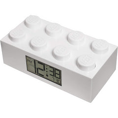 LEGO 7001026 White Brick Clock By ClicTime, 2.75 inches - Maqio