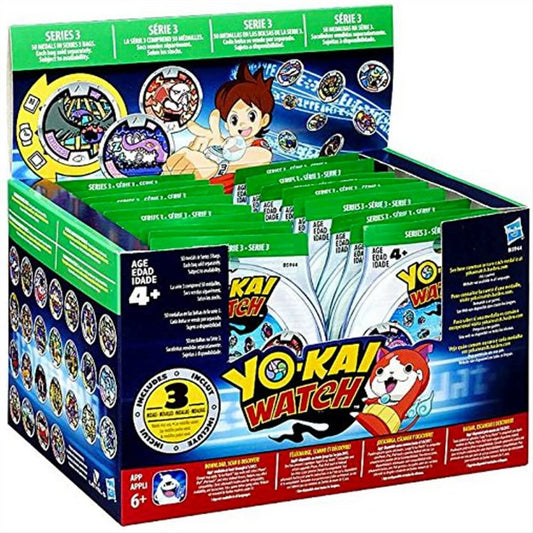 Yokai Watch Series 3 Medals - Case of 24 Blind Bags B5944EU42 - Maqio